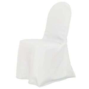 White Polyester Chair Cover