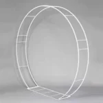 METAL MOON GATE ARCH WHITE