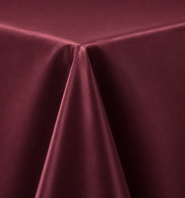 Burgundy Poly Satin Chair Sash Rental Edmonton