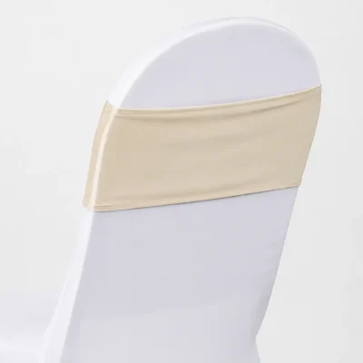 Dark Ivory Spandex Chair Band Rental Edmonton