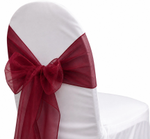 Organza Claret Sash