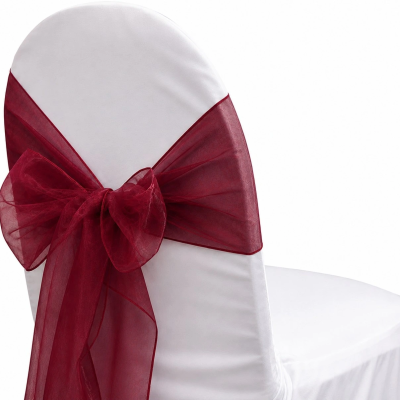 Organza Claret Sash