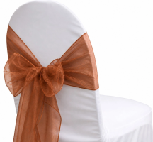 Organza Copper Sash