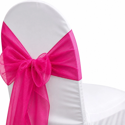 Organza Fuchsia Sash