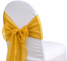 Organza Goldenrod Sash