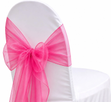 Organza Hot Pink Sash