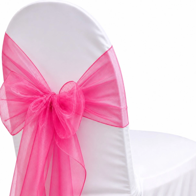Organza Hot Pink Sash