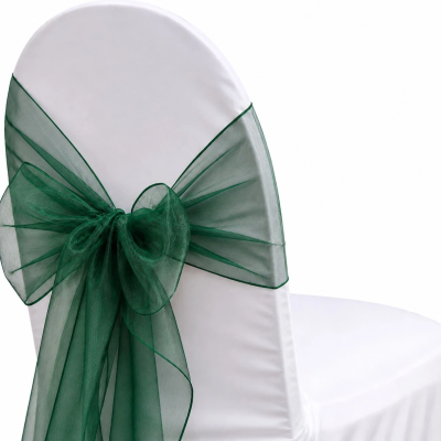 Organza Hunter Green Sash