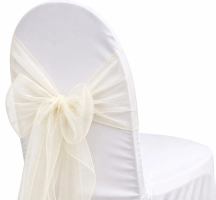 Organza Ivory Sash