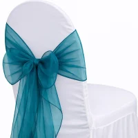 Organza Peacock Sash