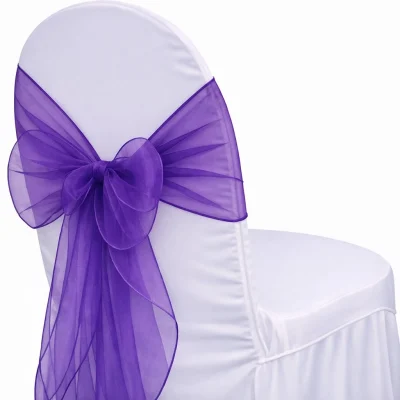 Organza Purple Sash