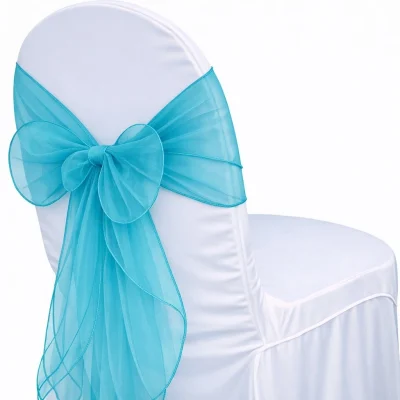 Organza Turquoise Sash
