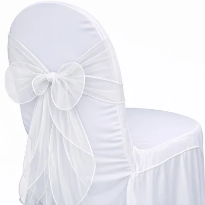 Organza White Sash