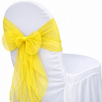 Organza Yellow Sash