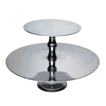 Round-Cake-Stand-2-Tier-Silver