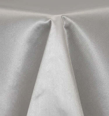 Silver Poly Satin Chair Sash Rental Edmonton