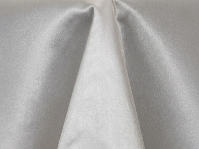 Silver Poly Satin Chair Sash Rental Edmonton