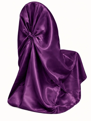 eggplant-satin-chair-wrap-rental-edmonton