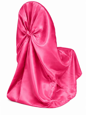 hot-pink-satin-chair-wrap-rental-edmonton