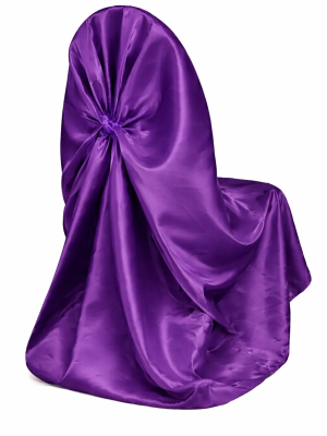 purple-satin-chair-wrap-rental-edmonton